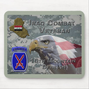 10th Mountain Div Iraq Combat Veteran Mouse Pad