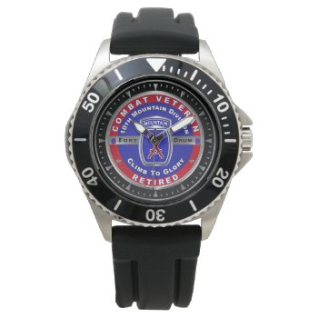 10th Mountain Division Afghanistan Veteran  Watch by FlemingPublications at Zazzle