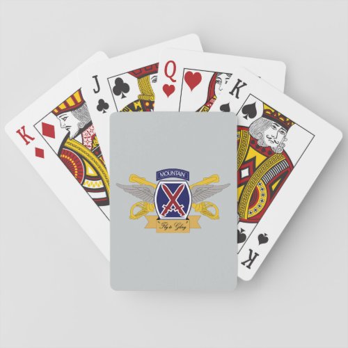10th Mountain Division Aviation AVN Playing Cards
