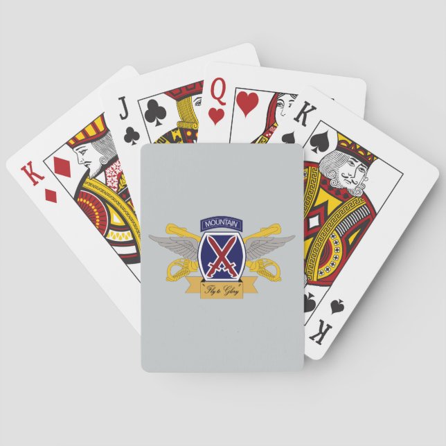 10th Mountain Division Aviation (AVN) Poker Cards (Back)