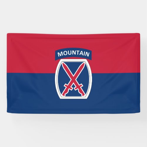 10th Mountain Division Banner