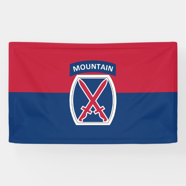 10th Mountain Division Banner (Horizontal)