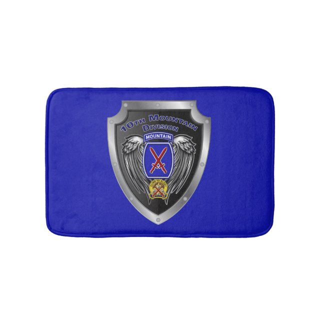 10th Mountain Division  Bath Mat (Front)
