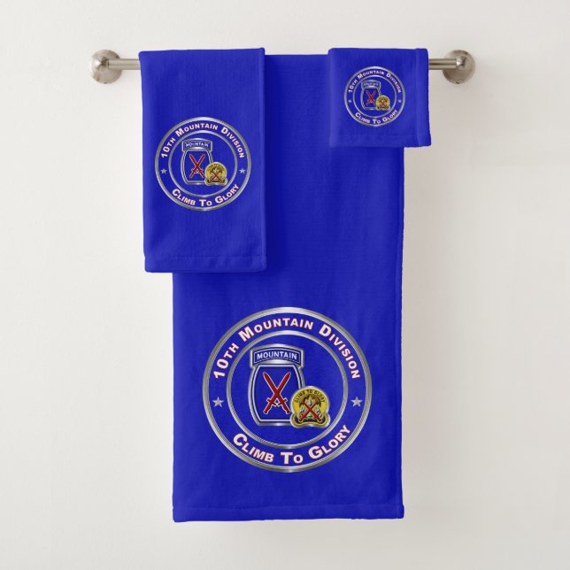 10th Mountain Division  Bath Towel Set (Insitu)