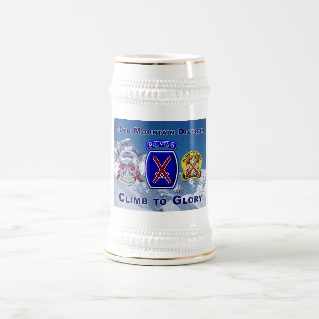 10th Mountain Division  Beer Stein (Center)