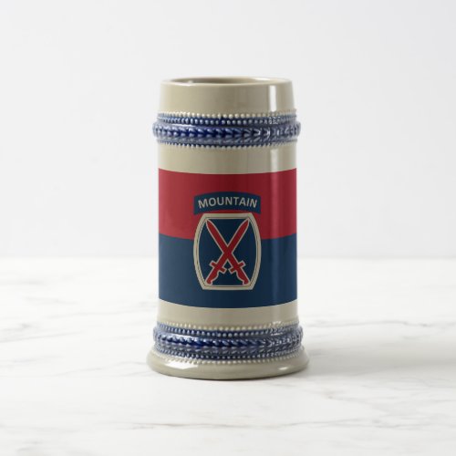 10th Mountain Division Beer Stein