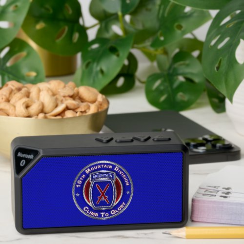10th Mountain Division Bluetooth Speaker