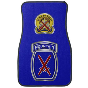 10th Mountain Division Car Floor Mat