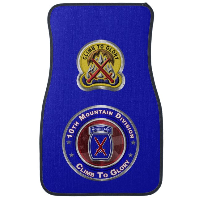 10th Mountain Division  Car Floor Mat (Front)