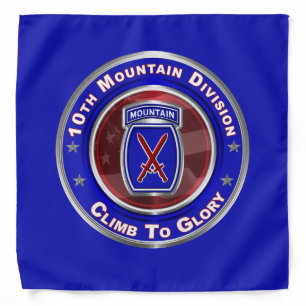 10th Mountain Division “Climb To Glory” Bandana