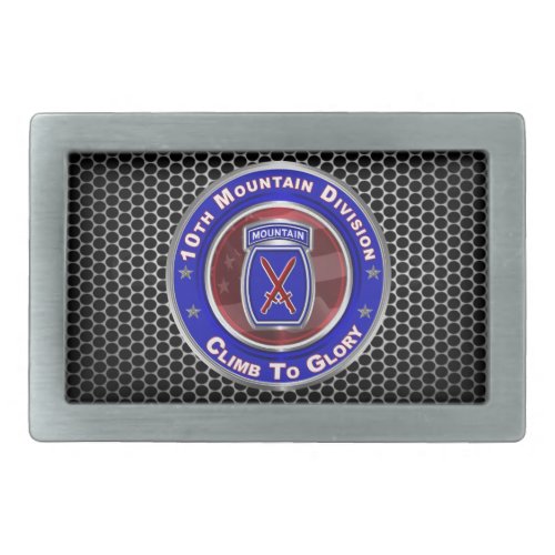 10th Mountain Division Climb To Glory Belt Buckle