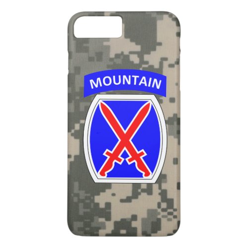 10th Mountain Division Climb to Glory iPhone 8 Plus7 Plus Case
