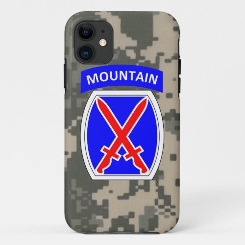 10th Mountain Division Climb to Glory iPhone 11 Case