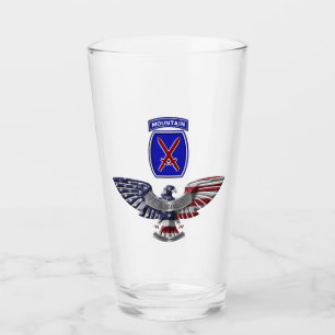 10th Mountain Division ”Climb To Glory” Eagle Glass