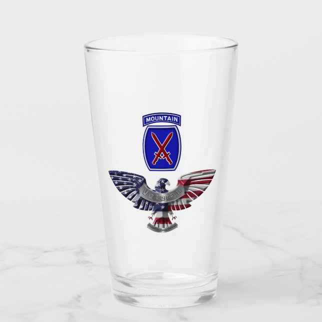 10th Mountain Division ”Climb To Glory” Eagle Glass (Front)