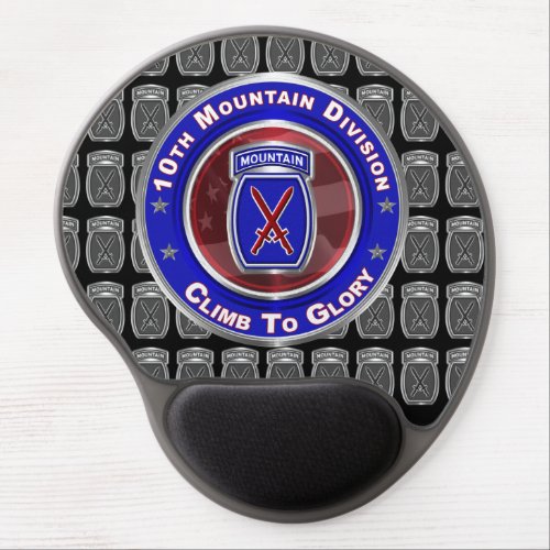 10th Mountain Division Climb To Glory Gel Mouse Pad