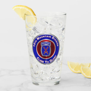 10th Mountain Division “Climb To Glory” Glass