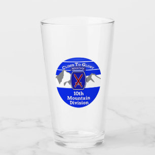 10th Mountain Division ”Climb To Glory” Globe Glass