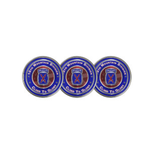 10th Mountain Division “Climb To Glory” Golf Ball Marker