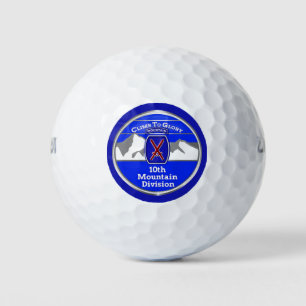 10th Mountain Division “Climb To Glory”   Golf Balls