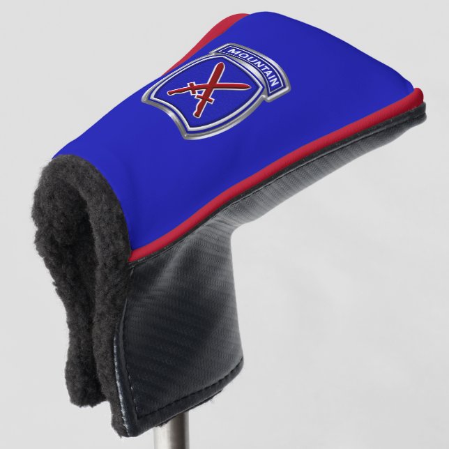 10th Mountain Division ”Climb To Glory” Golf Head Cover (3/4 Front)