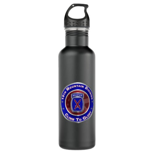 10th Mountain Division Climb To Glory Stainless  Stainless Steel Water Bottle