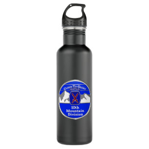 10th Mountain Division “Climb To Glory” Stainless Steel Water Bottle