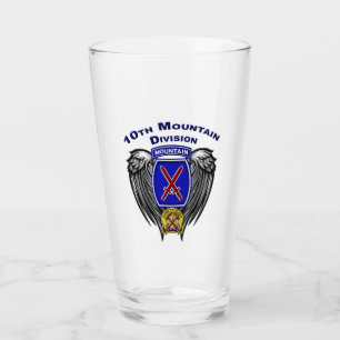 10th Mountain Division ”Climb To Glory” Wings Glass