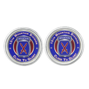 10th Mountain Division  Cufflinks