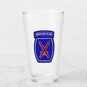 10th Mountain Division Customized Patch Glass