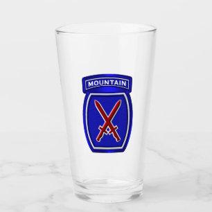10th Mountain Division Customized Patch Glass