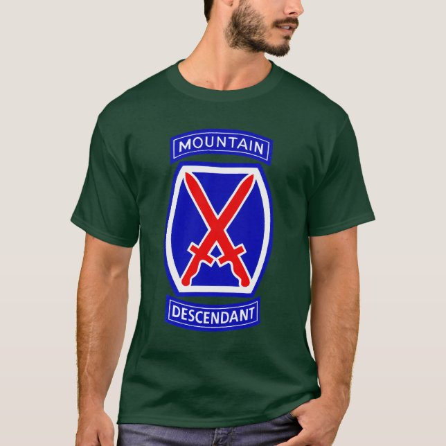 10th Mountain Division Descendant - T-Shirt (Front)