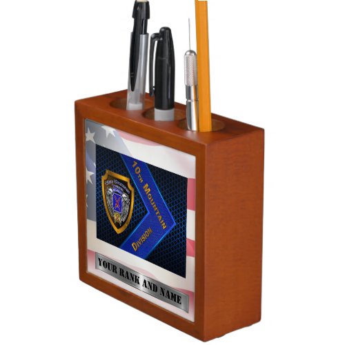 10th Mountain Division  Desk Organizer