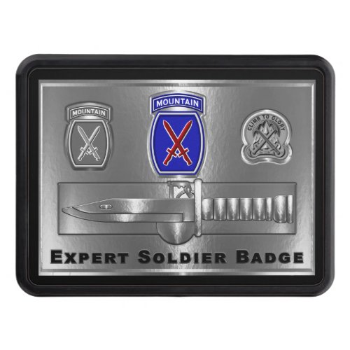 10th Mountain Division Expert Soldier Badge Hitch Cover