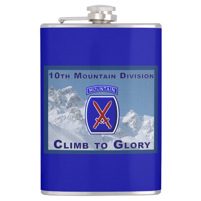 10th Mountain Division  Flask (Front)