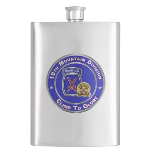 10th Mountain Division Flask