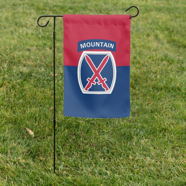 10th Mountain Division Garden Flag (In SItu)
