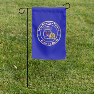 10th Mountain Division Garden Flag