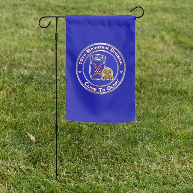 10th Mountain Division  Garden Flag (In SItu)
