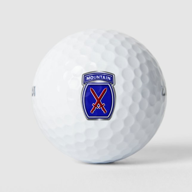 10th Mountain Division Golf Balls (Front)