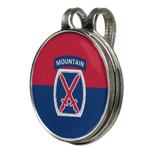10th Mountain Division Golf Hat Clip