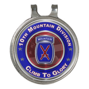 10th Mountain Division Golf Hat Clip