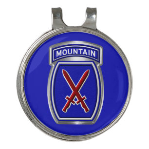 10th Mountain Division Golf Hat Clip