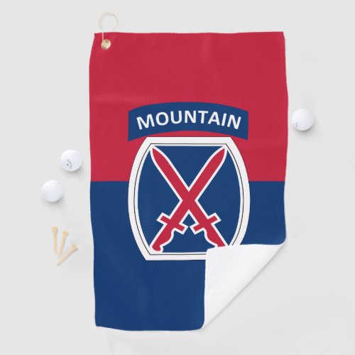 10th Mountain Division Golf Towel