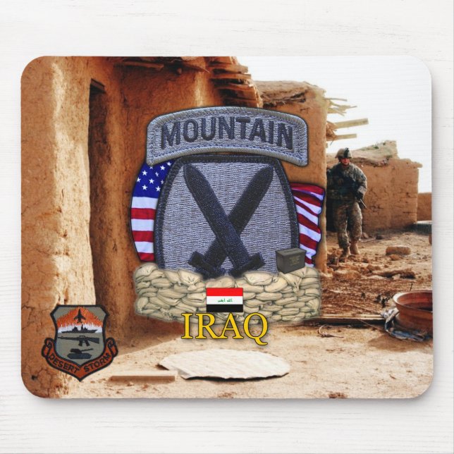 10th mountain division gulf war vets Mousepad (Front)