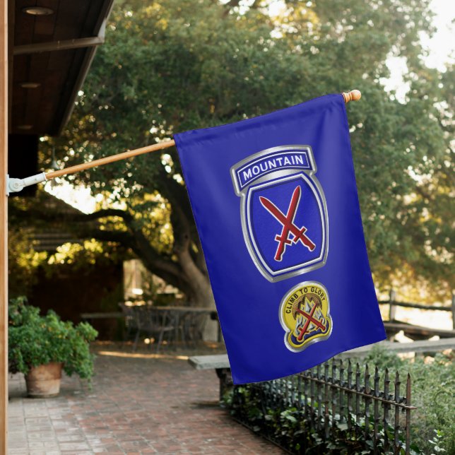 10th Mountain Division  House Flag (In SItu)