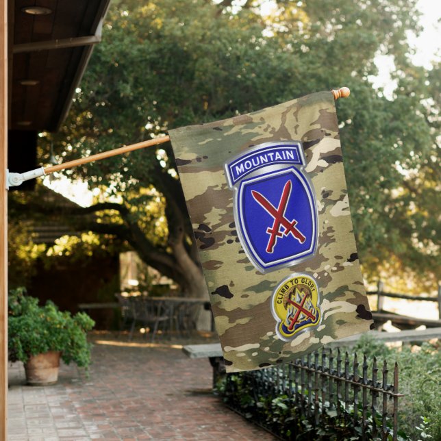 10th Mountain Division  House Flag (In SItu)