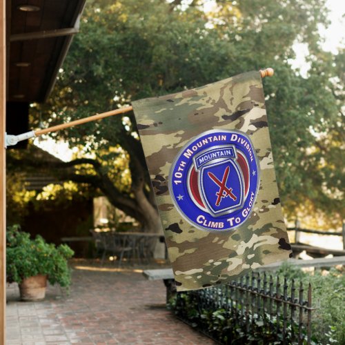 10th Mountain Division House Flag