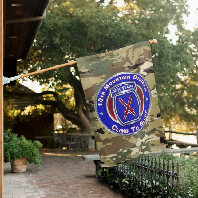 10th Mountain Division  House Flag (In SItu)