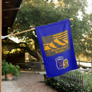 10th Mountain Division House Flag